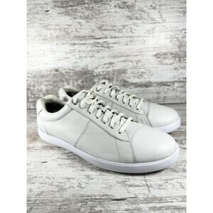 Men's Cole Haan Reagan Grand Oxford Leather Sneakers White Sz 8.5M